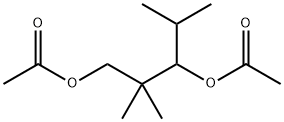 1,3-Pentanediol, 2,2,4-trimethyl-, 1,3-diacetate 化学構造式