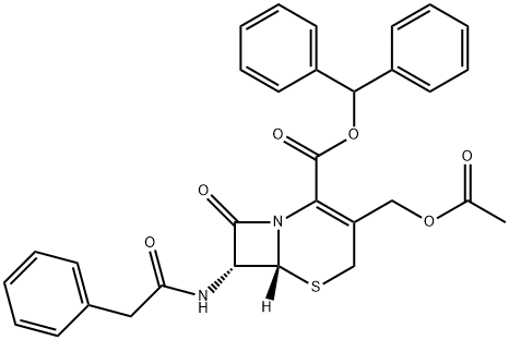 5-Thia-1-azabicyclo[4.2.0]oct-2-ene-2-carboxylic acid, 3-[(acetyloxy)methyl]-8-oxo-7-[(2-phenylacetyl)amino]-, diphenylmethyl ester, (6R,7R)-