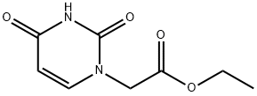 1(2H)-Pyrimidineacetic acid, 3,4-dihydro-2,4-dioxo-, ethyl ester 化学構造式