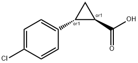 反式-2-(4-氯苯基)环丙烷甲酸,4157-47-5,结构式