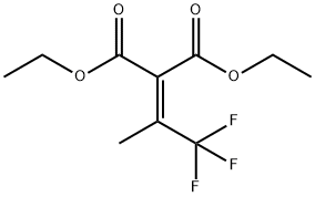 Propanedioic acid, 2-(2,2,2-trifluoro-1-methylethylidene)-, 1,3-diethyl ester Structure