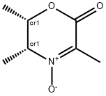 2H-1,4-Oxazin-2-one, 5,6-dihydro-3,5,6-trimethyl-, 4-oxide, (5R,6S)-rel- (9CI) Structure