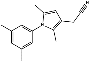 2-[1-(3,5-dimethylphenyl)-2,5-dimethyl-1H-pyrrol-3-yl]acetonitrile Struktur