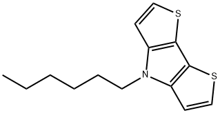 4-Hexyl-4H-dithieno[3,2-b:2',3'-d]pyrrole)-dione Struktur