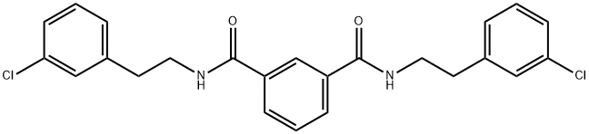 1-N,3-N-bis[2-(3-chlorophenyl)ethyl]benzene-1,3-dicarboxamide Structure