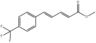 2,4-Pentadienoic acid, 5-[4-(trifluoromethyl)phenyl]-, methyl ester, (2E,4E)-,443360-58-5,结构式