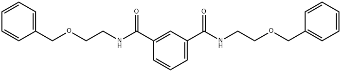 1-N,3-N-bis(2-phenylmethoxyethyl)benzene-1,3-dicarboxamide Structure