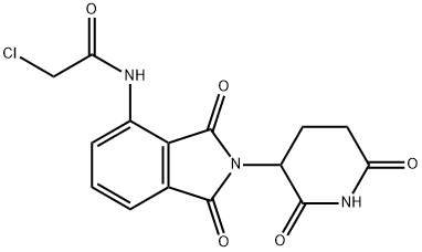Acetamide, 2-chloro-N-[2-(2,6-dioxo-3-piperidinyl)-2,3-dihydro-1,3-dioxo-1H-isoindol-4-yl]-, 444287-84-7, 结构式