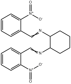 (1R,2R,N1E,N2E)-N1,N2-bis(2-nitrobenzylidene)cyclohexane-1,2-diamine 化学構造式