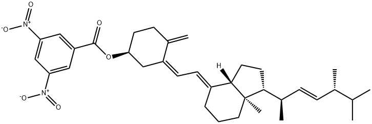 Cyclohexanol, 4-methylene-3-[(2E)-2-[(1R,3aS,7aR)-octahydro-7a-methyl-1-[(1R,2E,4R)-1,4,5-trimethyl-2-hexen-1-yl]-4H-inden-4-ylidene]ethylidene]-, 1-(3,5-dinitrobenzoate), (1S,3Z)-|维生素D2杂质08
