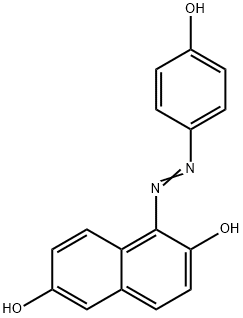 2,6-Naphthalenediol, 1-[2-(4-hydroxyphenyl)diazenyl]- 化学構造式