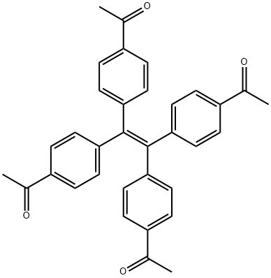 Ethanone, 1,1',1'',1'''-(1,2-ethenediylidenetetra-4,1-phenylene)tetrakis- (9CI) 化学構造式