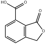 4-Isobenzofurancarboxylic acid, 1,3-dihydro-3-oxo- 化学構造式