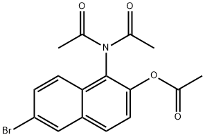 Acetamide, N-acetyl-N-[2-(acetyloxy)-6-bromo-1-naphthalenyl]-|