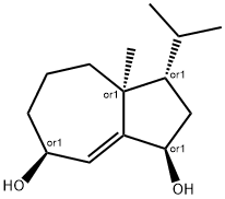 1,7-Azulenediol, 1,2,3,3a,4,5,6,7-octahydro-3a-methyl-3-(1-methylethyl)-, (1R,3S,3aS,7S)-rel- (9CI),500591-10-6,结构式