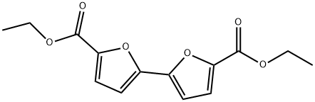 [2,2'-Bifuran]-5,5'-dicarboxylic acid, 5,5'-diethyl ester Structure