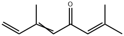 2,5,7-Octatrien-4-one, 2,6-dimethyl- 化学構造式