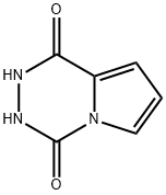 4-hydroxy-1H,2H-pyrrolo[1,2-d][1,2,4]triazin-1-one Struktur
