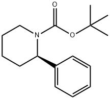 1-Piperidinecarboxylic acid, 2-phenyl-, 1,1-dimethylethyl ester, (2R)- Struktur