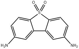 2,8-Dibenzothiophenediamine, 5,5-dioxide Structure