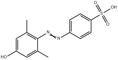 (E) -4-((4-羟基-2,6-二甲基苯基)二氮烯基)苯磺酸, 51287-58-2, 结构式