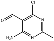 5-Pyrimidinecarboxaldehyde, 4-amino-6-chloro-2-methyl- Structure