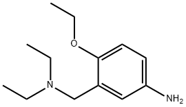 3-[(二乙氨基)甲基]-4-乙氧基苯胺, 51388-07-9, 结构式