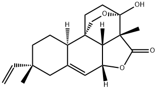 (3S)-8ALPHA-乙烯基-3A,5ABETA,7,8,9,10,10AALPHA,10CBETA-八氢-3ALPHA-羟基-3ABETA,8-二甲基-4H-3,10BBETA-乙桥-1H,3H-苯并[H]呋喃并[4,3,2-DE]-2-苯并吡喃-4-酮, 51415-08-8, 结构式