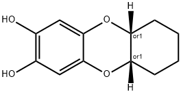 Dibenzo[b,e][1,4]dioxin-2,3-diol, 5a,6,7,8,9,9a-hexahydro-, (5aR,9aS)-rel- (9CI) Structure