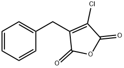 3-benzyl-4-chloro-2,5-dihydrofuran-2,5-dione Struktur