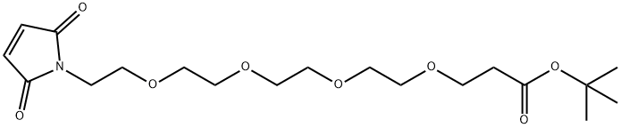 马来酰亚胺-四聚乙二醇-丙酸叔丁酯 结构式