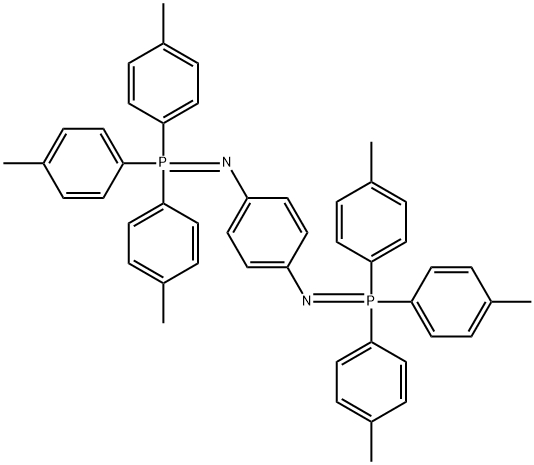 1,4-Benzenediamine, N1,N4-bis[tris(4-methylphenyl)phosphoranylidene]-, 51870-56-5, 结构式