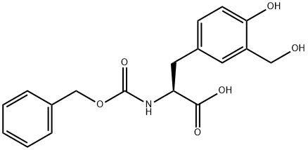 L-Tyrosine, 3-(hydroxymethyl)-N-[(phenylmethoxy)carbonyl]-,52186-44-4,结构式