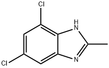 4,6-dichloro-2-methyl-1H-benzimidazole Struktur