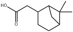 Bicyclo[3.1.1]heptane-2-acetic acid, 6,6-dimethyl-,5323-89-7,结构式