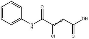2-Butenoic acid, 3-chloro-4-oxo-4-(phenylamino)- Struktur