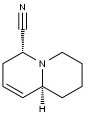 2H-Quinolizine-6-carbonitrile,1,3,4,6,7,9a-hexahydro-,(6R,9aS)-rel-(9CI) Structure