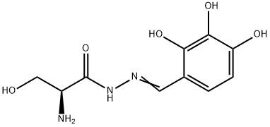 N-(DL-seryl)-2,3,4-trihydroxybenzaldehyde hydrazine,53318-95-9,结构式