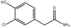 Benzeneacetamide, 3-chloro-4-hydroxy- 化学構造式