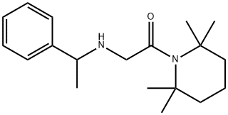 1-[N-(α-メチルベンジル)グリシル]-2,2,6,6-テトラメチルピペリジン 化学構造式