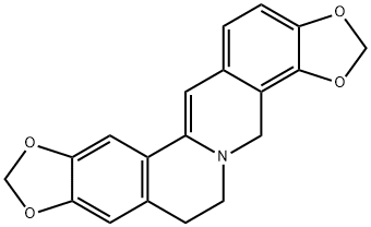 4H-Bis[1,3]benzodioxolo[5,6-a:4',5'-g]quinolizine, 6,7-dihydro- Structure