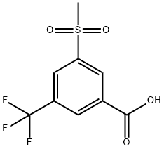 3-methanesulfonyl-5-(trifluoromethyl)benzoic acid Structure