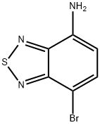 7-溴-2,1,3-苯并噻二唑-4-胺 结构式