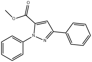 1,3-二苯基-1H-吡唑-5-甲酸甲酯,55115-12-3,结构式