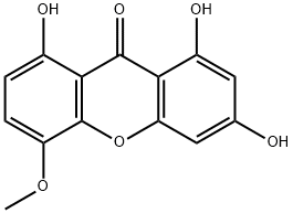 异雏菊叶龙胆酮,552-00-1,结构式