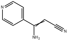 2-Propenenitrile, 3-amino-3-(4-pyridinyl)- Struktur