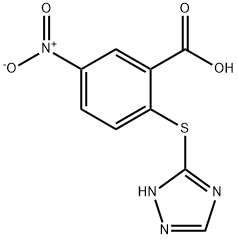 5-nitro-2-(1H-1,2,4-triazol-5-ylsulfanyl)benzoic acid Structure