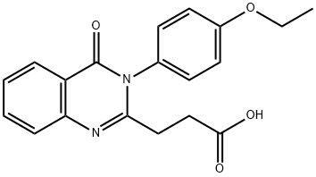 3-(3-(4-乙氧基苯基)-4-氧代-3,4-二氢喹唑啉-2-基)丙酸,554440-09-4,结构式