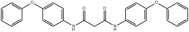 N,N'-bis(4-phenoxyphenyl)propanediamide 结构式