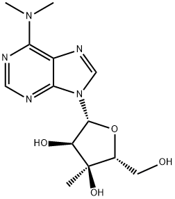 N6,N6-Dimethyl-3'-beta-C-methyl- adenosine Struktur